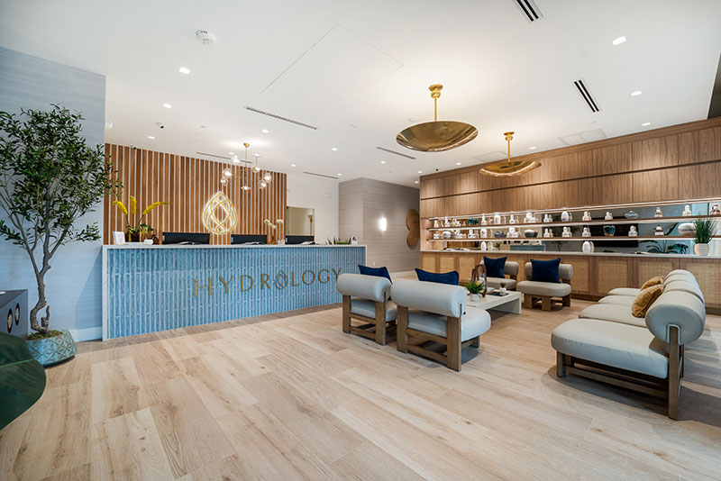 Hydrology Wellness® miami wellness center reception