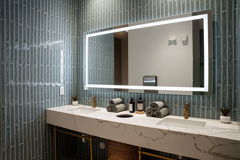Hydrology Wellness® miami wellness center sink and mirror