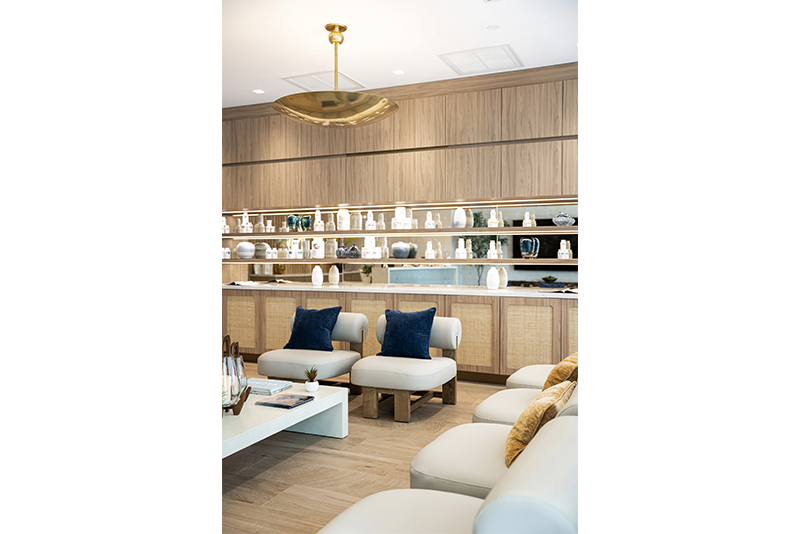 Hydrology Wellness® miami wellness center patient waiting area showing mirror